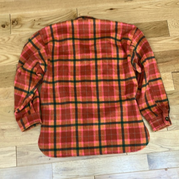 Wild Fable pink and Orange Plaid oversized  shacket - Picture 8 of 8